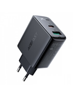 Сетевое зарядное устройство Acefast A5 PD 32W (Type-C + USB) black