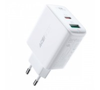 Зарядний пристрій Acefast A5 PD 32W (Type-C + USB) white