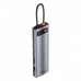 USB-Хаб Baseus Metal Gleam Series 5-in-1 30Hz Version (3xUSB3.0 + 4KHD + Type-C) gray (WKWG020013)