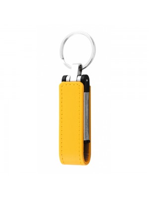 USB флеш-накопичувач Leather Type With Ring 64GB (USB 3.0) yellow