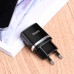 Мережевий зарядний пристрій Hoco C12 Charger + Cable (Lightning) 2.4A 2USB white