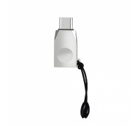 Перехідник Hoco UA9 USB для Type-C pearl nickel