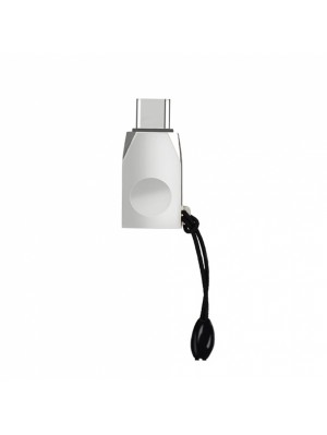 Перехідник Hoco UA9 USB для Type-C pearl nickel