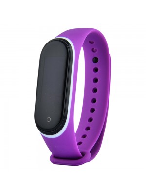 Ремешок Silicone Line Xiaomi Mi Band 3/4 purple/white