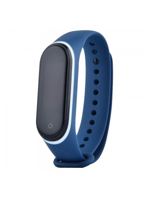 Ремешок Silicone Line Xiaomi Mi Band 3/4 dark blue/white