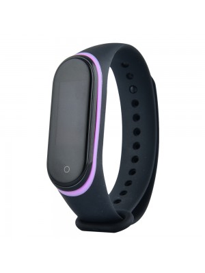 Ремешок Silicone Line Xiaomi Mi Band 3/4 black/purple