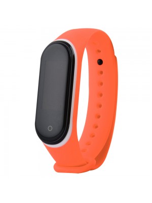 Ремешок Silicone Line Xiaomi Mi Band 3/4 orange/white