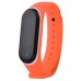 Ремешок Silicone Line Xiaomi Mi Band 3/4 orange/white