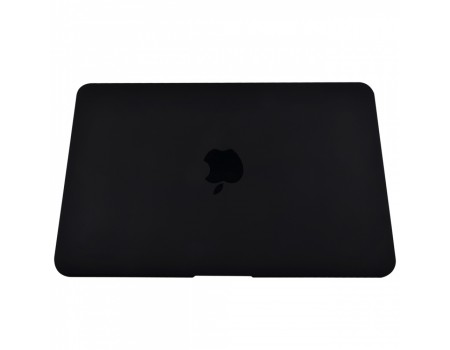 Чехол Crystal Case with Logo for MacBook Air 13`(2018/2019/2020) (A1932/A2179) black matte