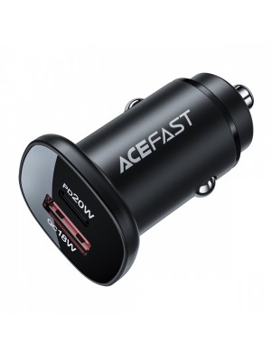 Автомобільний Зарядний пристрій Acefast B1 Mini 38W (Type-C + USB) black