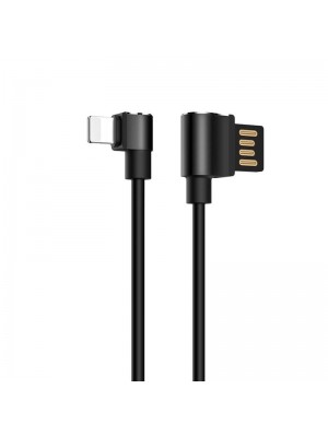 Кабель USB для зарядки Hoco U37 Long Roam Lightning (L Shape) Black 1.2m