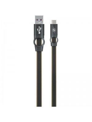 Кабель USB для зарядки Gelius Pro Flexible 2 GP-UC07c Type-C Black