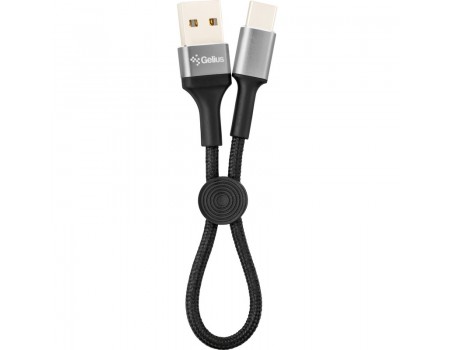 Кабель USB для зарядки Gelius Pro Short GP-UC107 Type-C (0.2m) Black