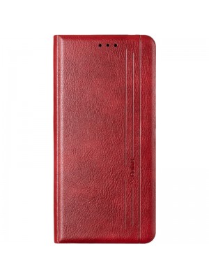 Чехол книжка Leather Gelius New для Nokia 3.4 Red