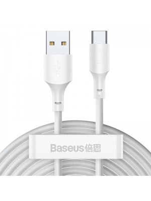 Кабель USB для зарядки Baseus Simple Wisdom Data Cable Kit Type-C (2PCS/Set) (TZCATZJ-02) White 1.5m
