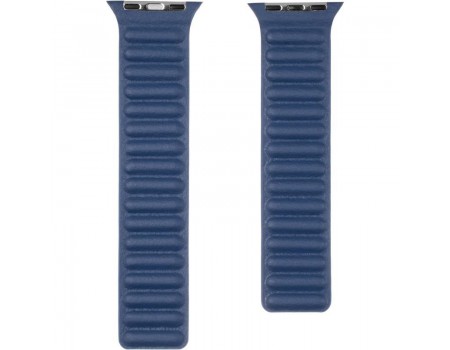 Шкіряний ремінець для Apple Watch 42/44mm (M size) Dark Blue