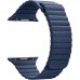 Шкіряний ремінець для Apple Watch 42/44mm (M size) Dark Blue