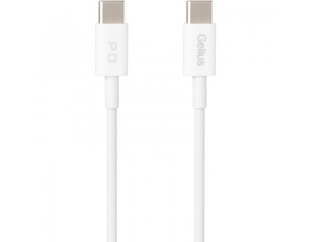 Кабель USB для зарядки Gelius Contact GP-UC111 60W Type-C/Type-C White (1m)