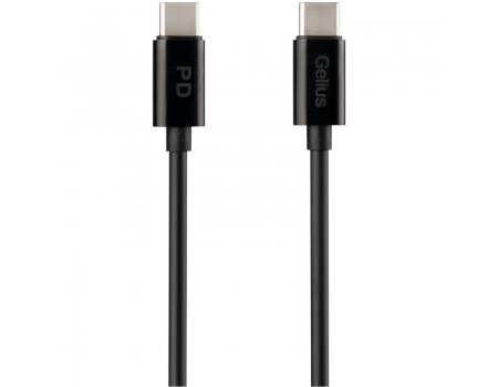 Кабель USB для зарядки Gelius Contact GP-UC112 60W Type-C/Type-C Black (2m)