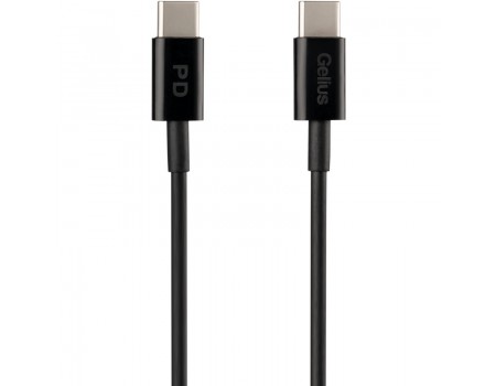 Кабель USB для зарядки Gelius Contact GP-UC111 60W Type-C/Type-C Black (1m)