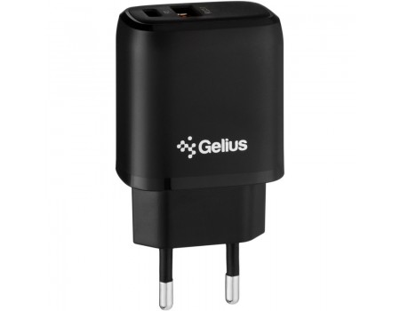 Зарядное устройство Gelius Pro X-Duo GP-HC014 USB+Type-C QC3.0/PD20W Black