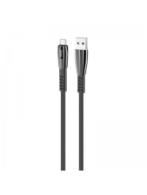 Кабель USB для зарядки Hoco U70 Splendor MicroUSB Dark Grey 1.2m