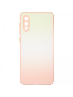 Чехол накладка Glass Rainbow Case Samsung A022 (A02) Strawbery Mohito