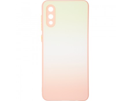 Чехол накладка Glass Rainbow Case Samsung A022 (A02) Strawbery Mohito