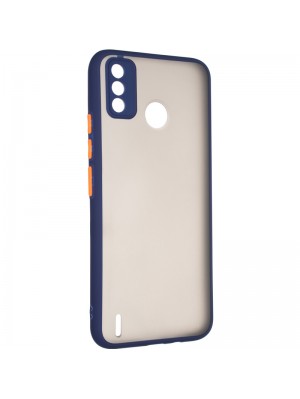 Чехол накладка Gelius Bumper Mat Case для Tecno Spark 6 Go Blue