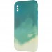 Watercolor Case для iPhone X Green