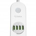 Gelius Pro PowerStrip G-Power (4 220V Ports/ 4 USB ports 3.4A) 2m GP-PS-001 White