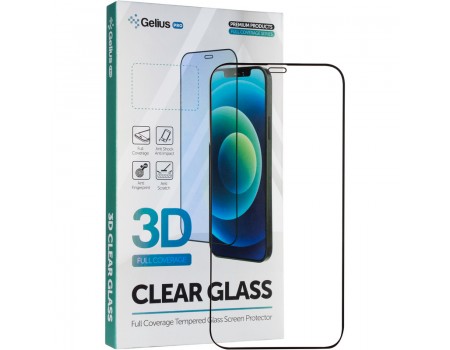 Защитное стекло Gelius Pro 3D для iPhone 12/12 Pro Black