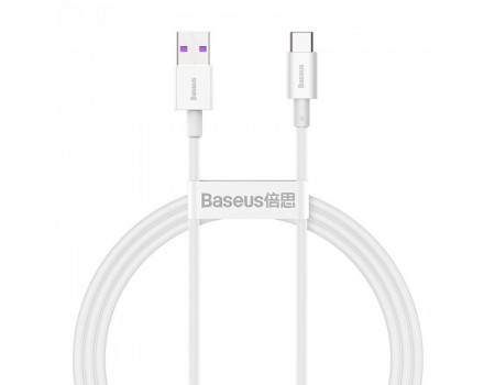 Кабель USB для зарядки Baseus Superior Series Type-C 66W (CATYS-02) White 1m