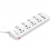 Сетевой фильтр LDNIO SC4408 (4x220V+4USB/3,4А/2m) White