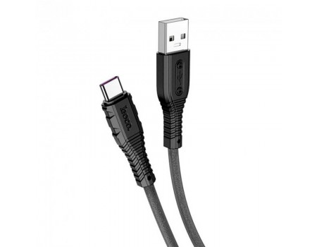 Кабель Hoco X67 5A Nano silicone fast charging data cable for Type-C black