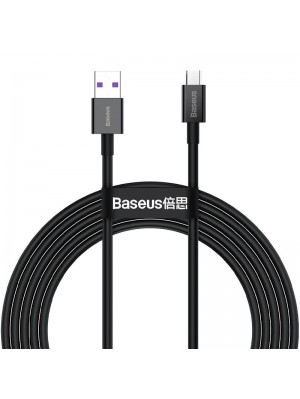 Кабель USB для зарядки Baseus Superior Series MicroUSB 2A (CAMYS-01) Black 1m