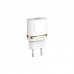 Зарядное устройство USB LDNIO (1A) White + USB Cable iPhone 5 (DL-AC50)