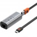 Переходник с rj45 на type c Baseus Steel Cannon Series USB-A Bidirectional Gigabit LAN Adapter (CAHUB-AD0G) Dark Grey